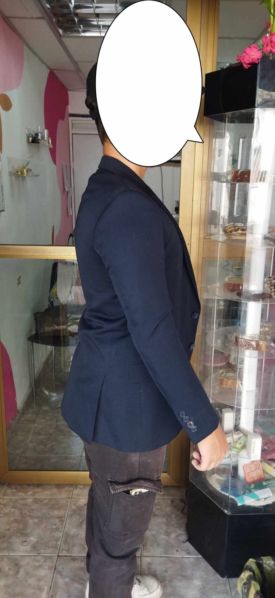 Blazer Juvenil Azul - Vista 2