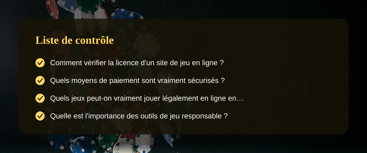 Mon vrai guide pour trouver le meilleur casino en ligne fiable quand on est en france — Liste de contrôle