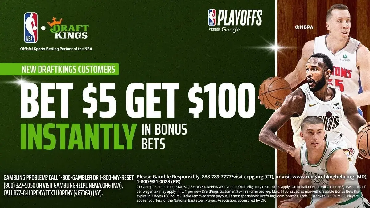 $100 Bonus Bets Available with DraftKings Promo Code on Tuesday