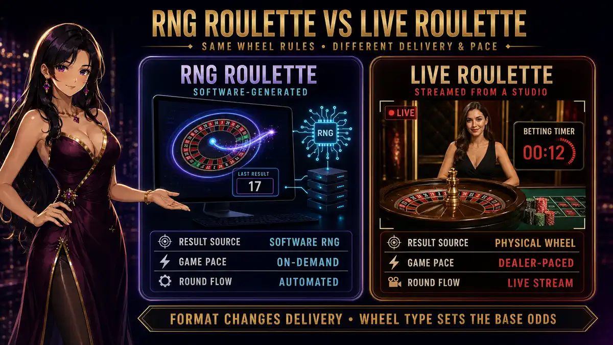 RNG Roulette vs Live Dealer Roulette