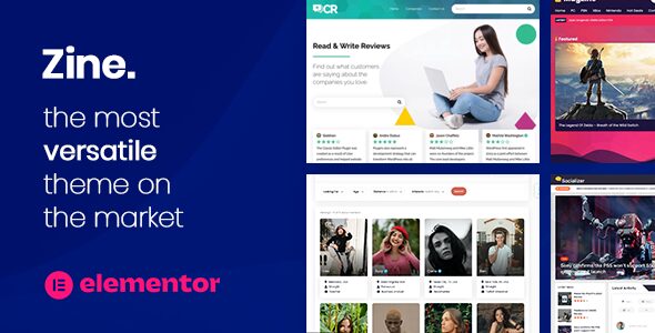 Download Zine 2.26.1 – Website Builder – WordPress Elementor Theme