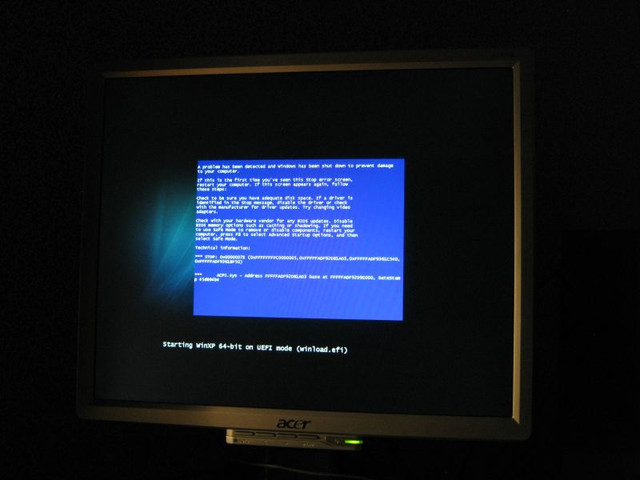 BSOD UEFI