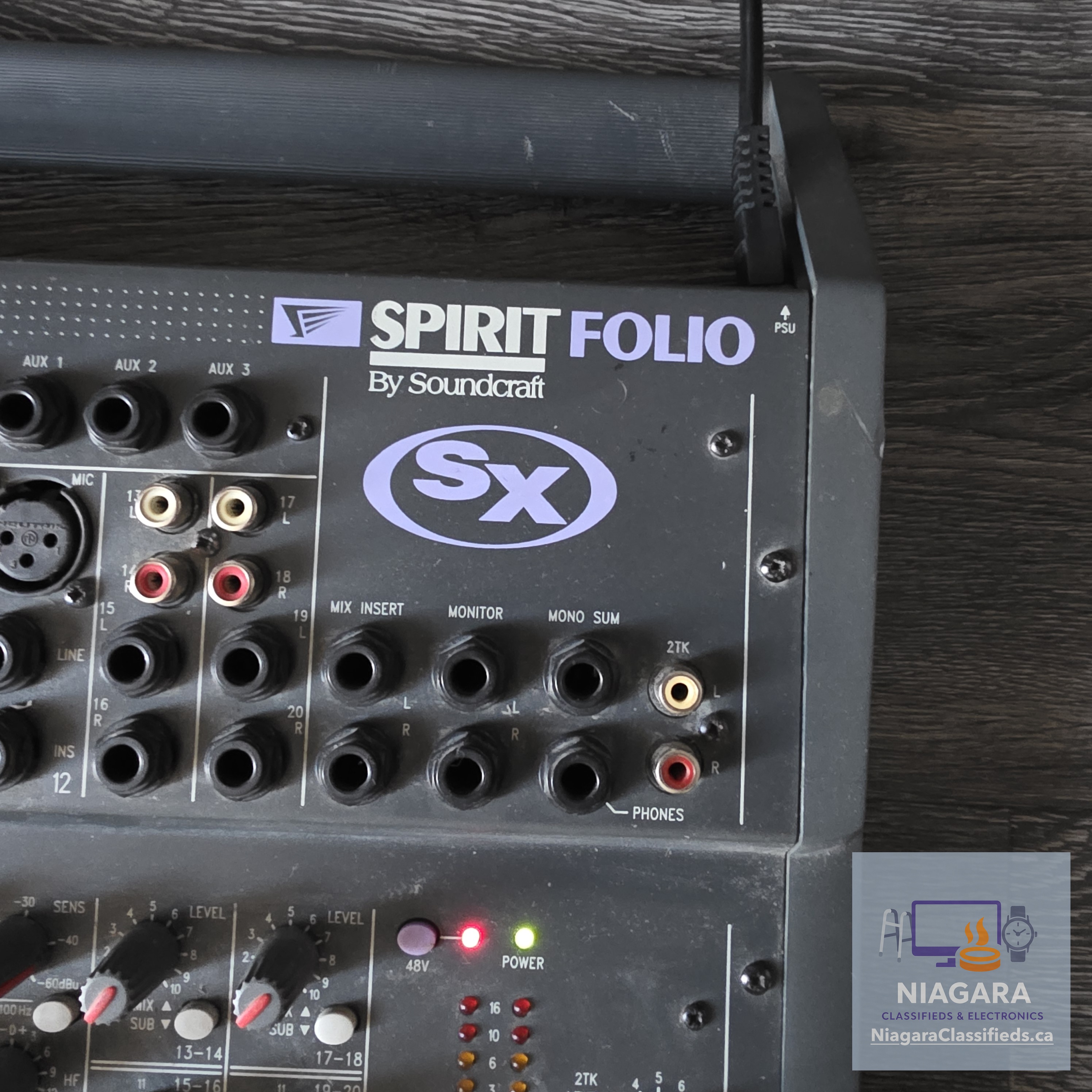 [SOLD] AS-IS Soundcraft Spirit Folio SX 20-Input Mixer – Image 4