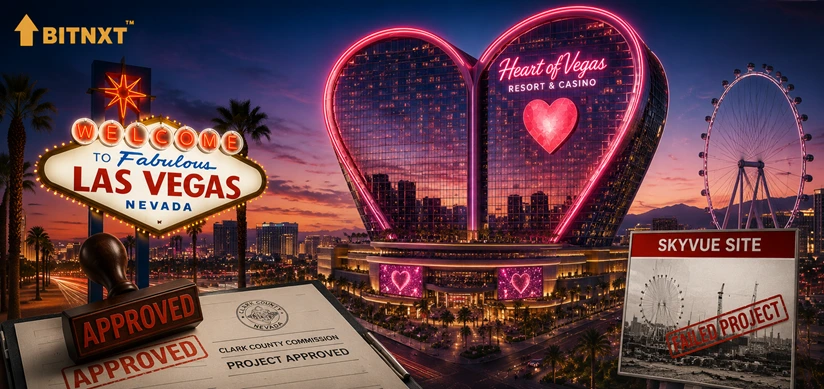 Las Vegas Approves a Heart-Shaped Casino Resort for the Failed SkyVue “Ferris Wheel” Site