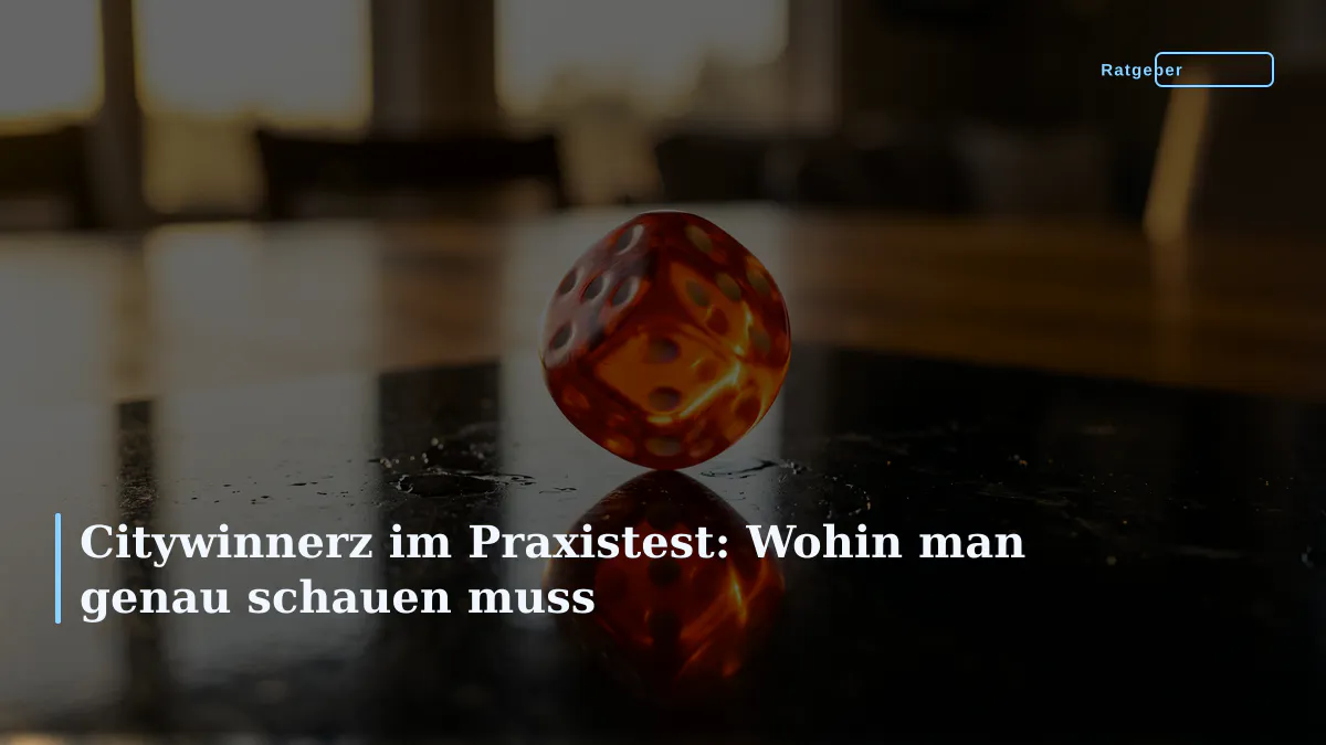 Citywinnerz im Praxistest: Wohin man genau schauen muss