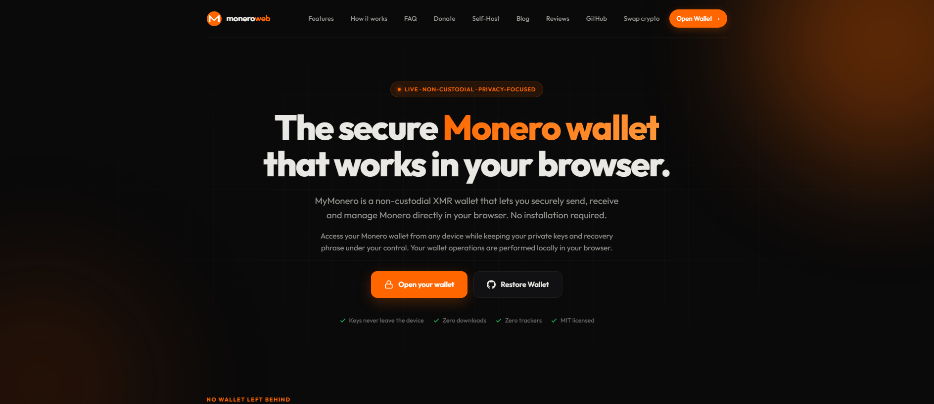 Stored capture of mymoneroweb.com