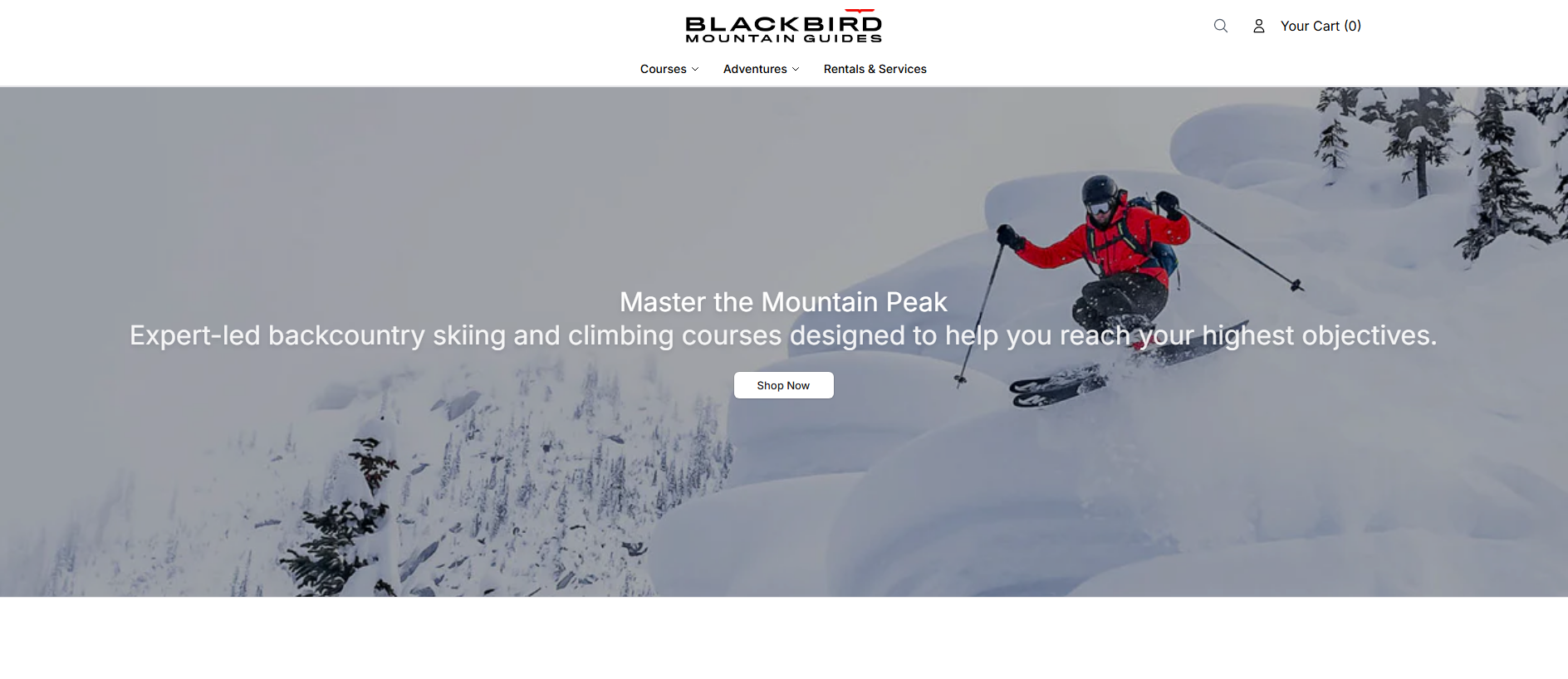 Stored capture of blackbirdmountainguideshq.shop