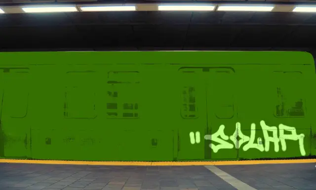 Graffiti artwork by SOLAR