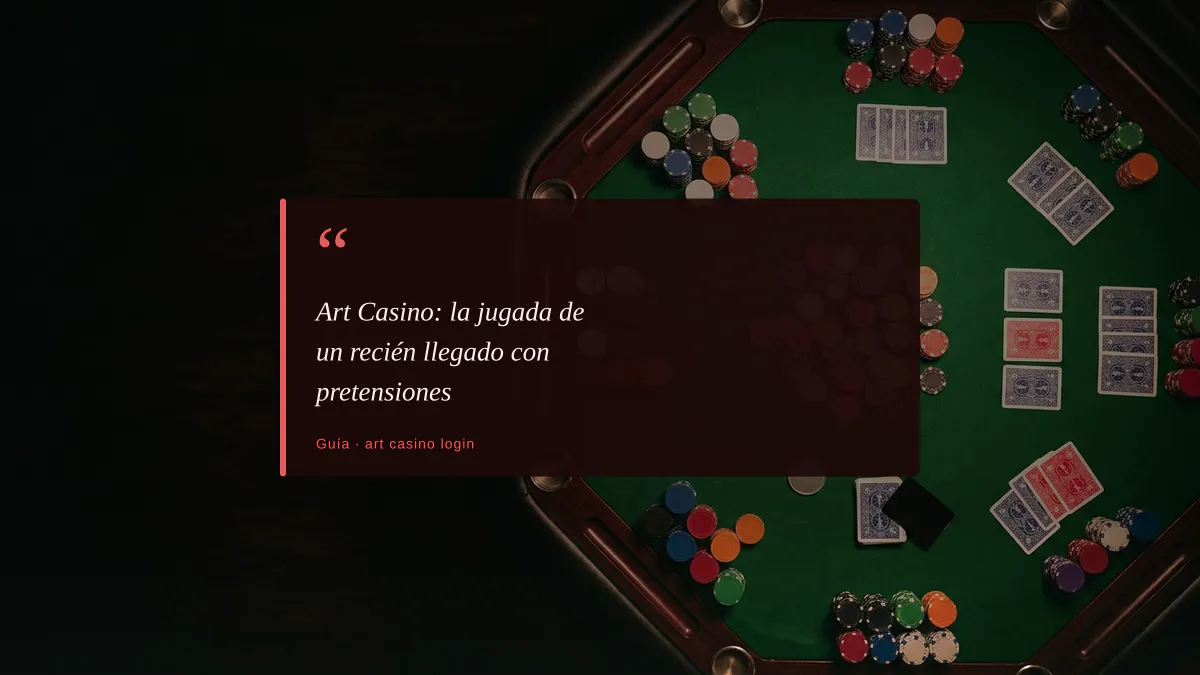 Art Casino: la jugada de un recién llegado con pretensiones