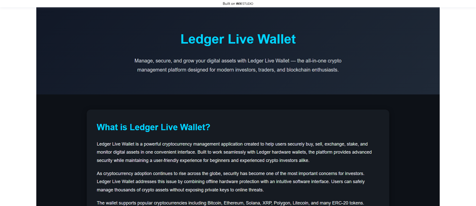 Stored capture of livepage-ldgren.wixstudio.com