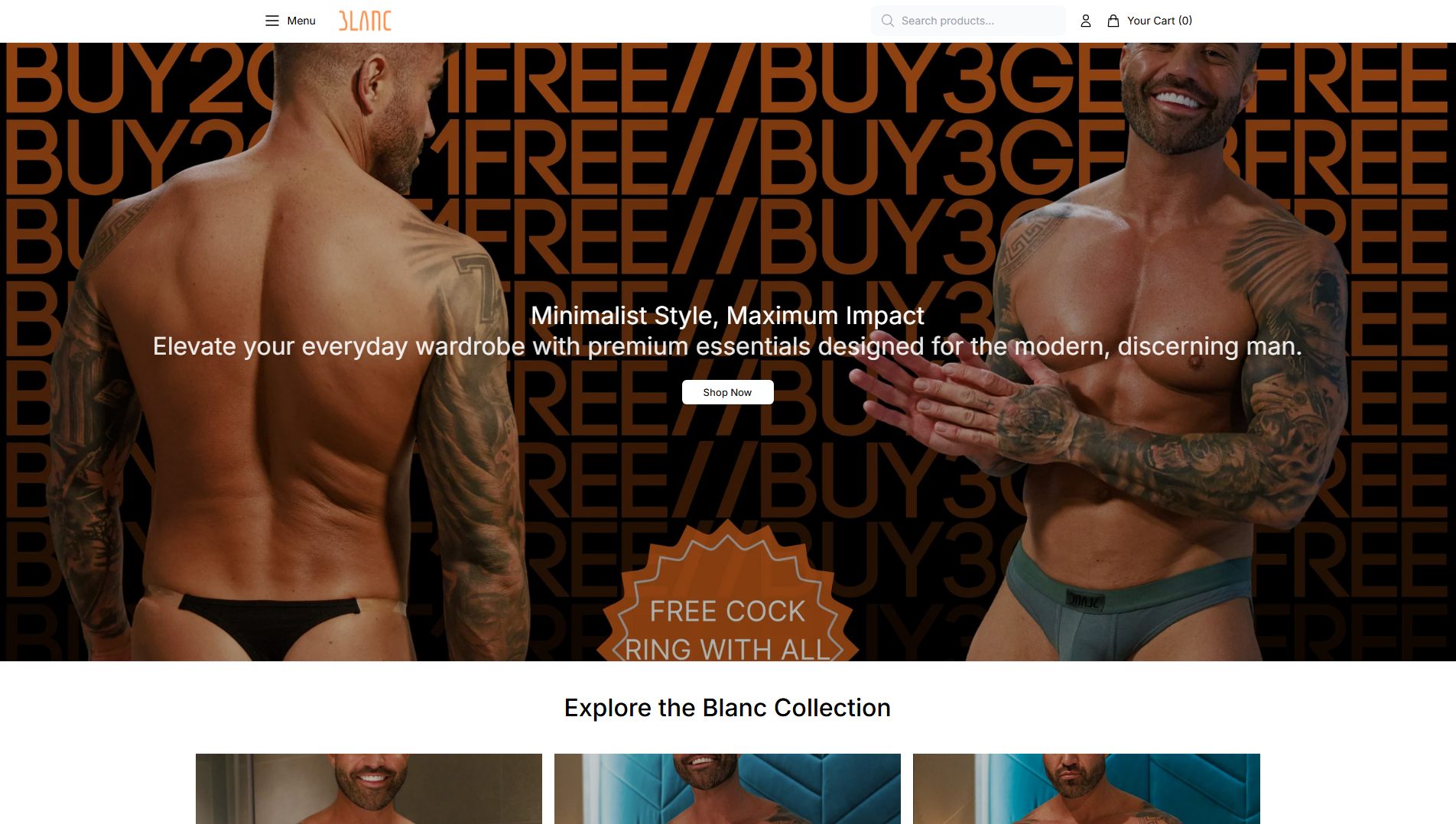 Primary capture · blancmenswearcollection.shop