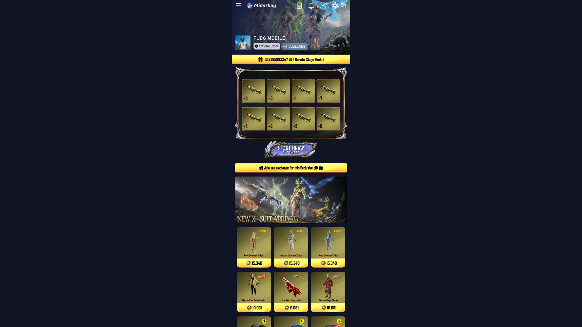 Stored capture of newmidas.gamerstored.com