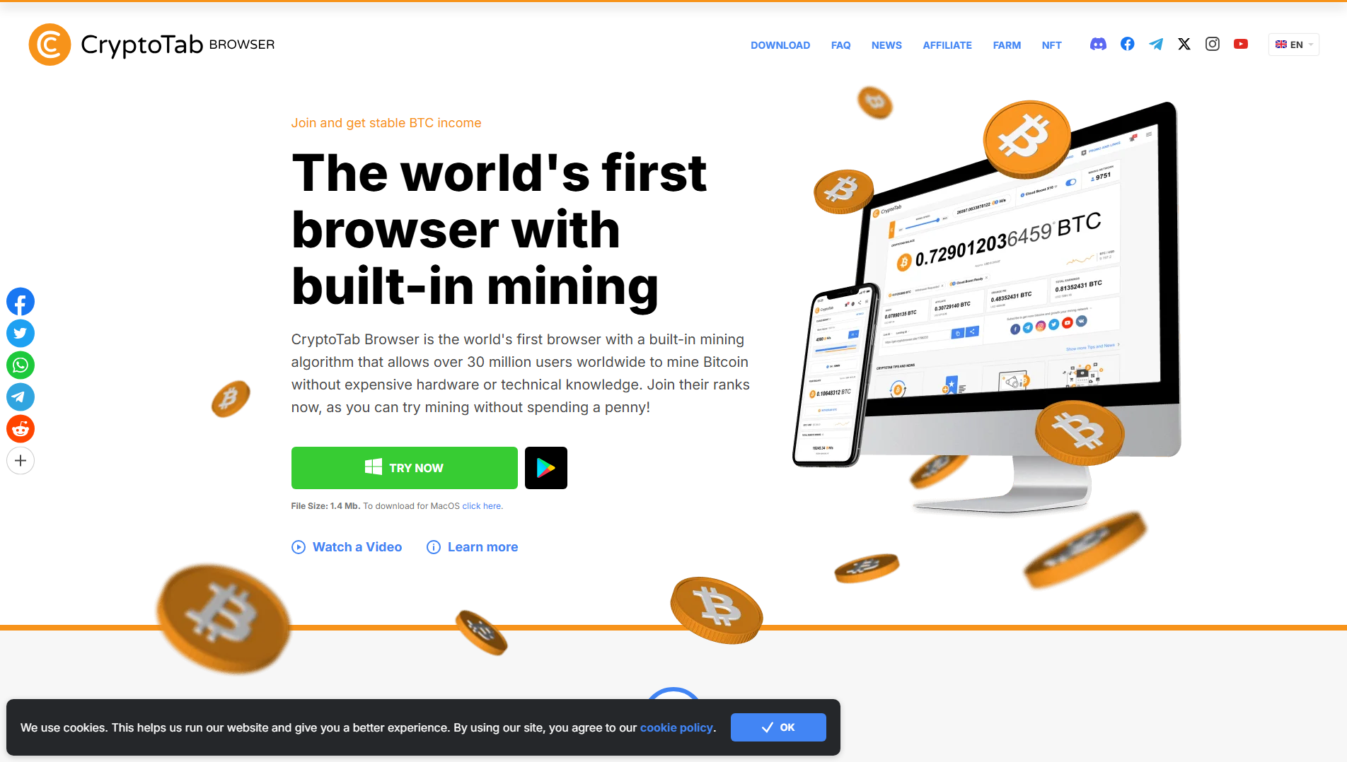 Screenshot of cryptobrowser.online