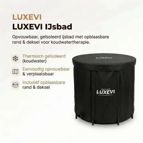 LUXEVI Premium IJsbad - 75cm- Draagbaar Dompelbad - Opvouwbaar Koudwaterbad- ZitBadXL.nl
