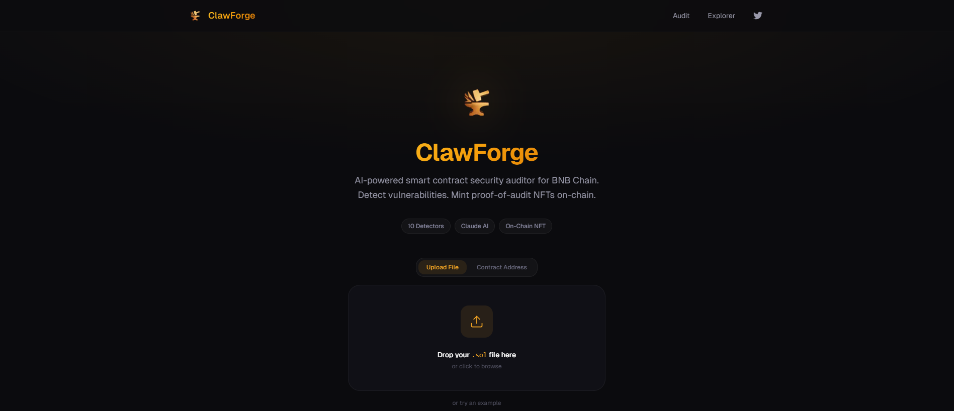 Screenshot of clawforge.live
