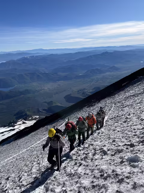 Subiendo al Lanín