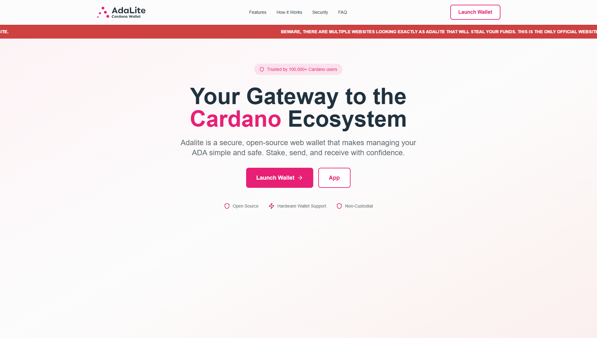Stored capture of adalite-wallet.app