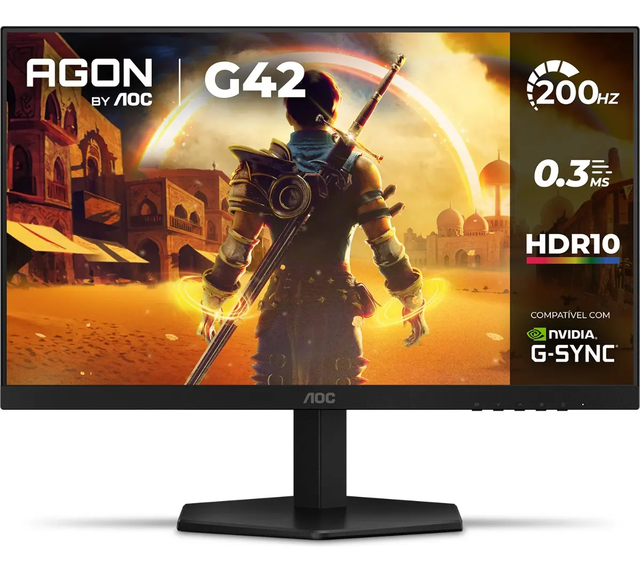 Monitor Gamer AOC AGON G42 24", 200Hz, 0,3ms, IPS, 24G42HE