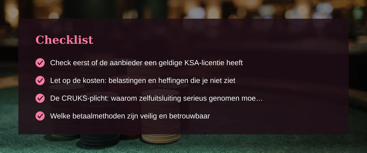 Live casino roulette online in nederland: wat je echt moet weten — Checklist