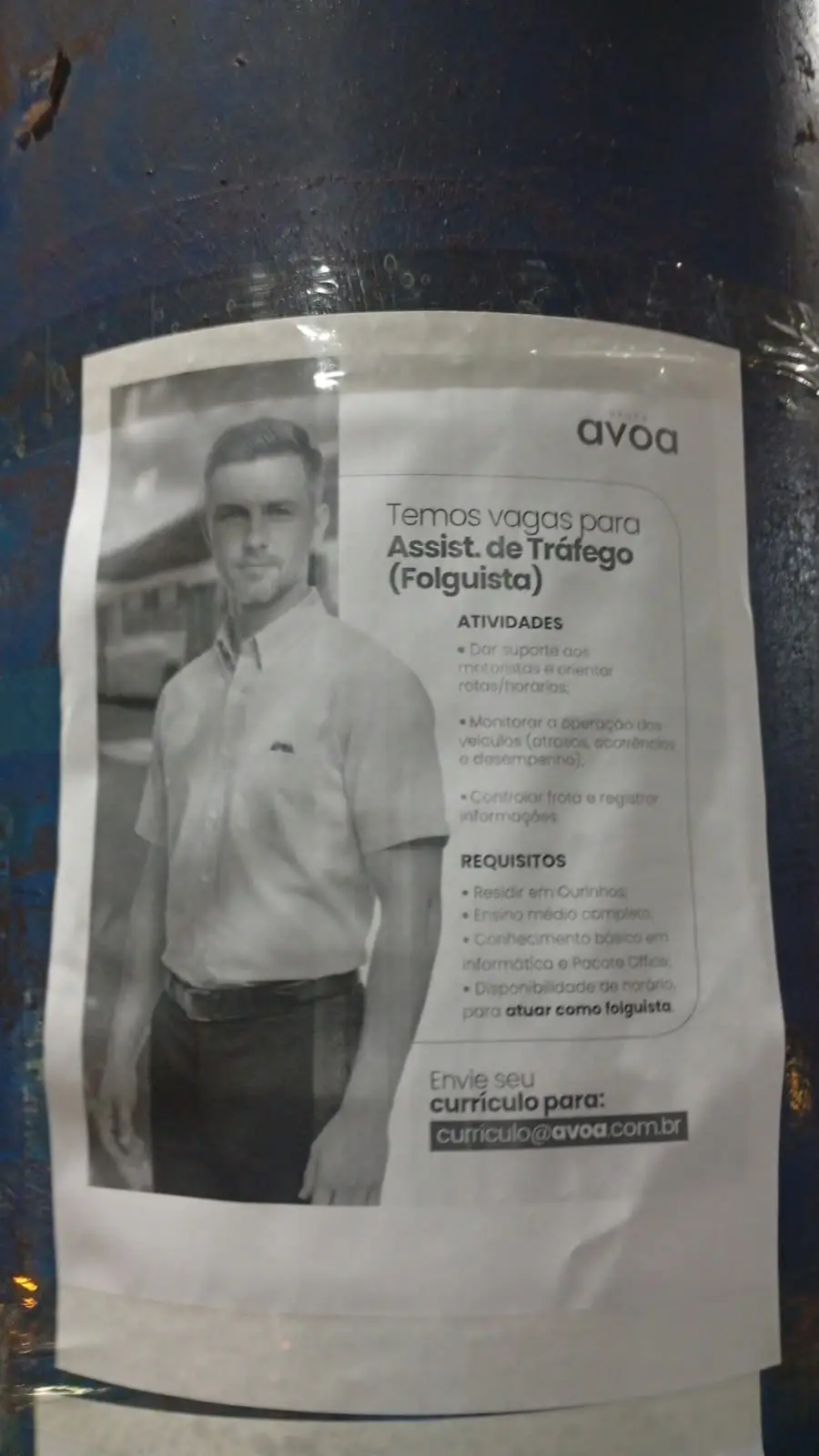 Vaga Para Assist De Tr&Aacute;fego