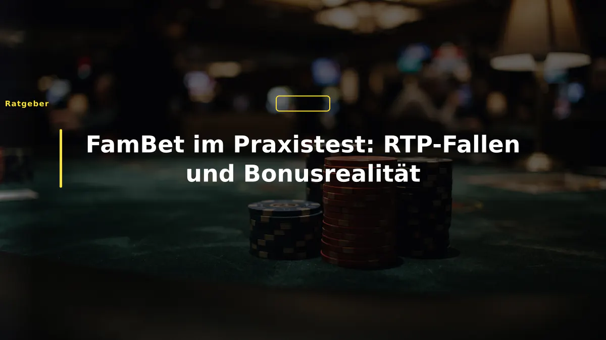 FamBet im Praxistest: RTP-Fallen und Bonusrealität