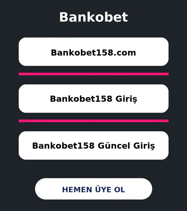 Bankobet158 Giriş
