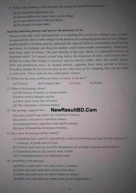 DU D Unit Question 2019