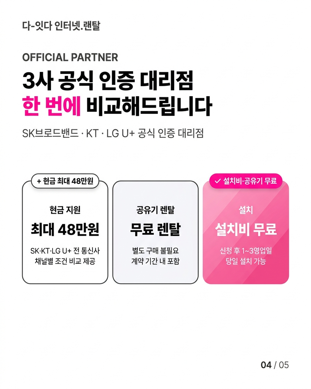 인터넷비교, 직접 할수록 손해 보는 구조가 있습니다 &mdash; 가입 채널이 조건을 결정하는 이유 &mdash; 카드 4/5