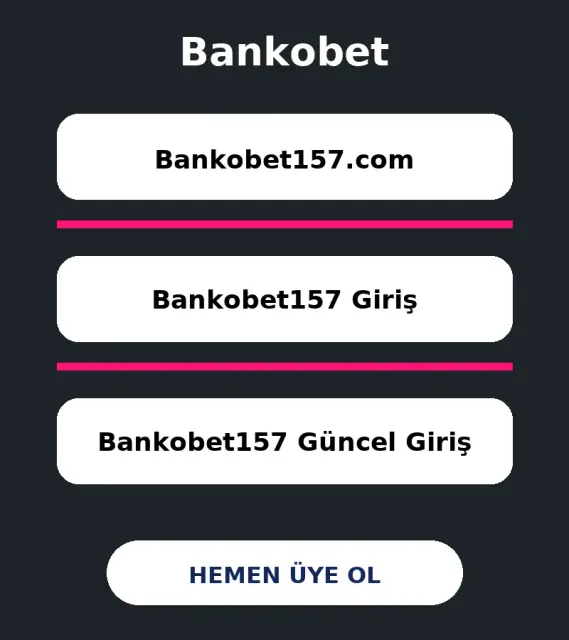 Bankobet157 Giriş
