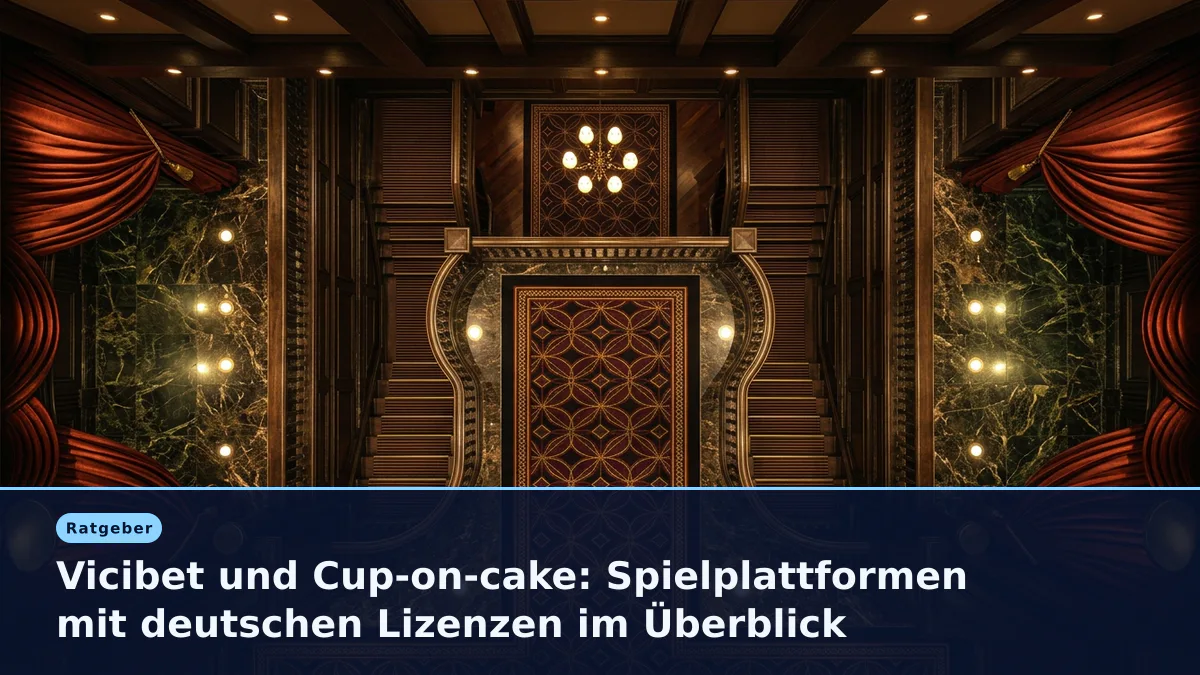 Vicibet und Cup-on-cake: Spielplattformen mit deutschen Lizenzen im Überblick