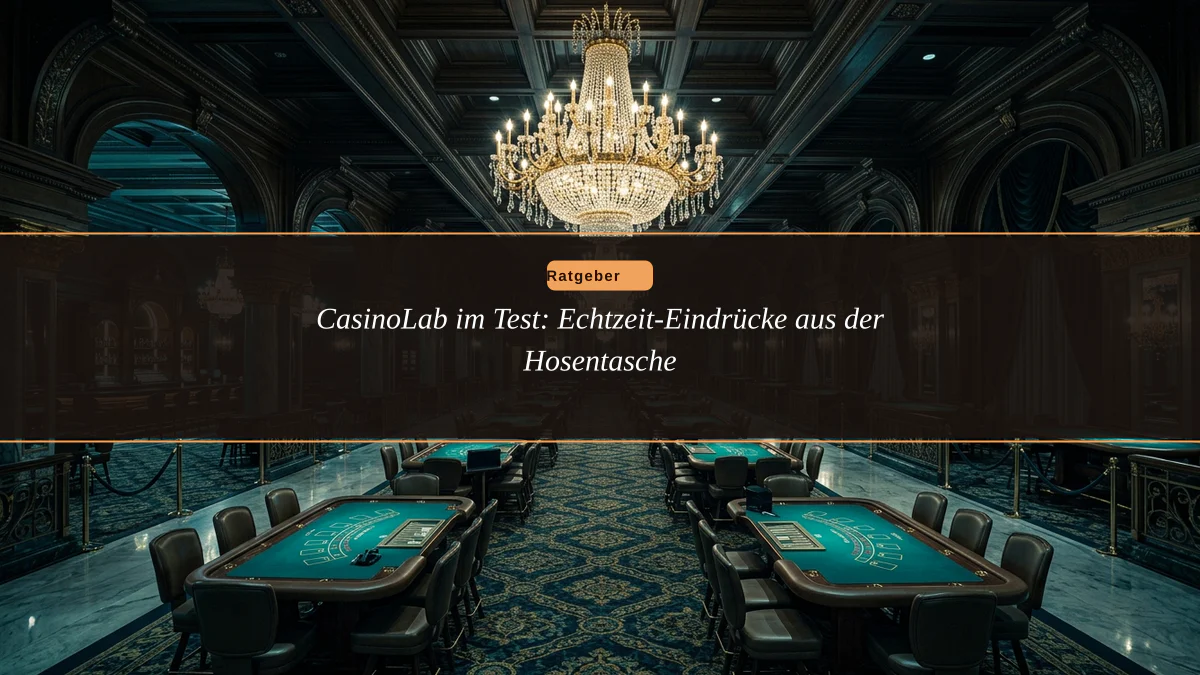 CasinoLab im Test: Echtzeit-Eindrücke aus der Hosentasche