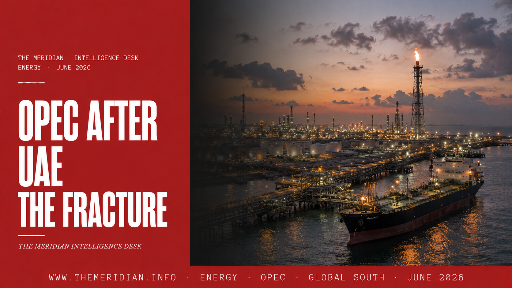 OPEC UAE Exit 2026 Oil Price Sovereignty Cartel Fracture The Meridian Intelligence Desk