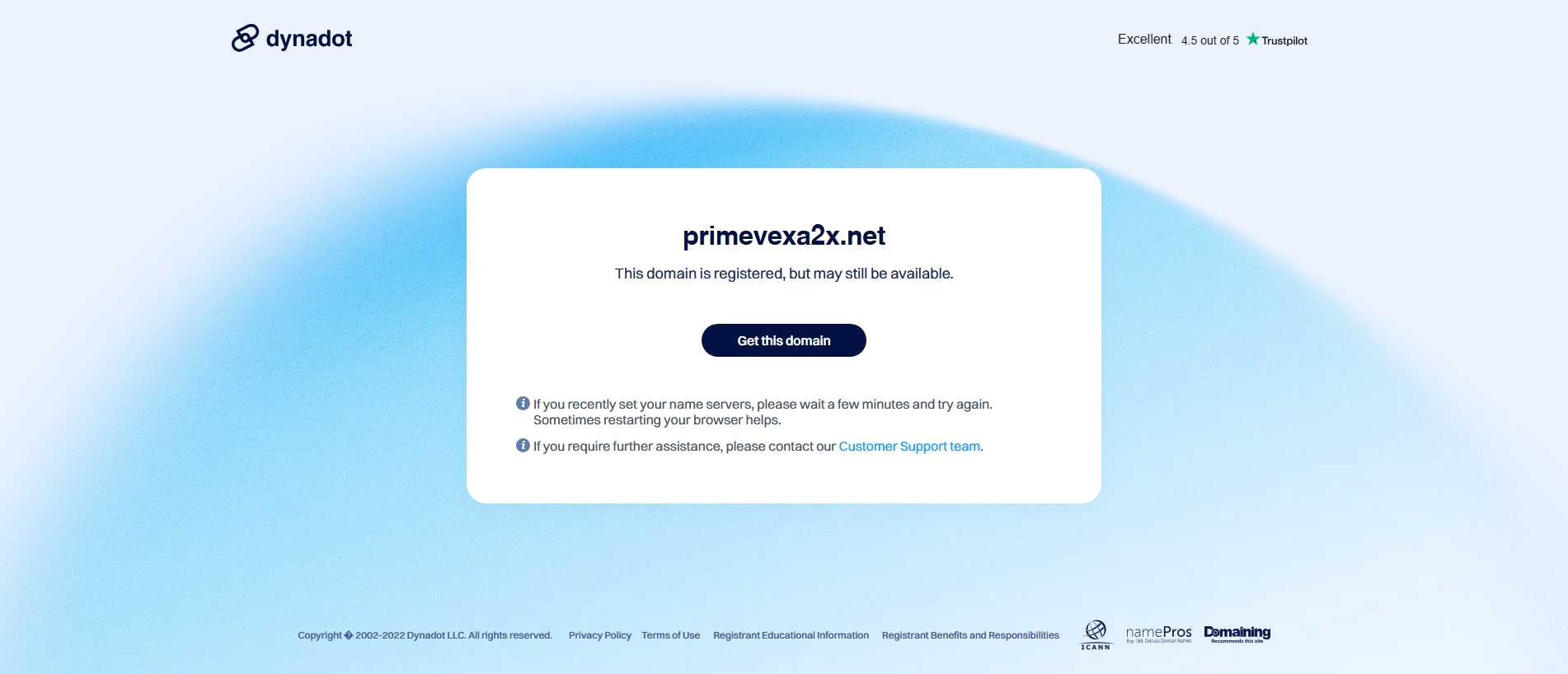 Stored capture of primevexa2x.net