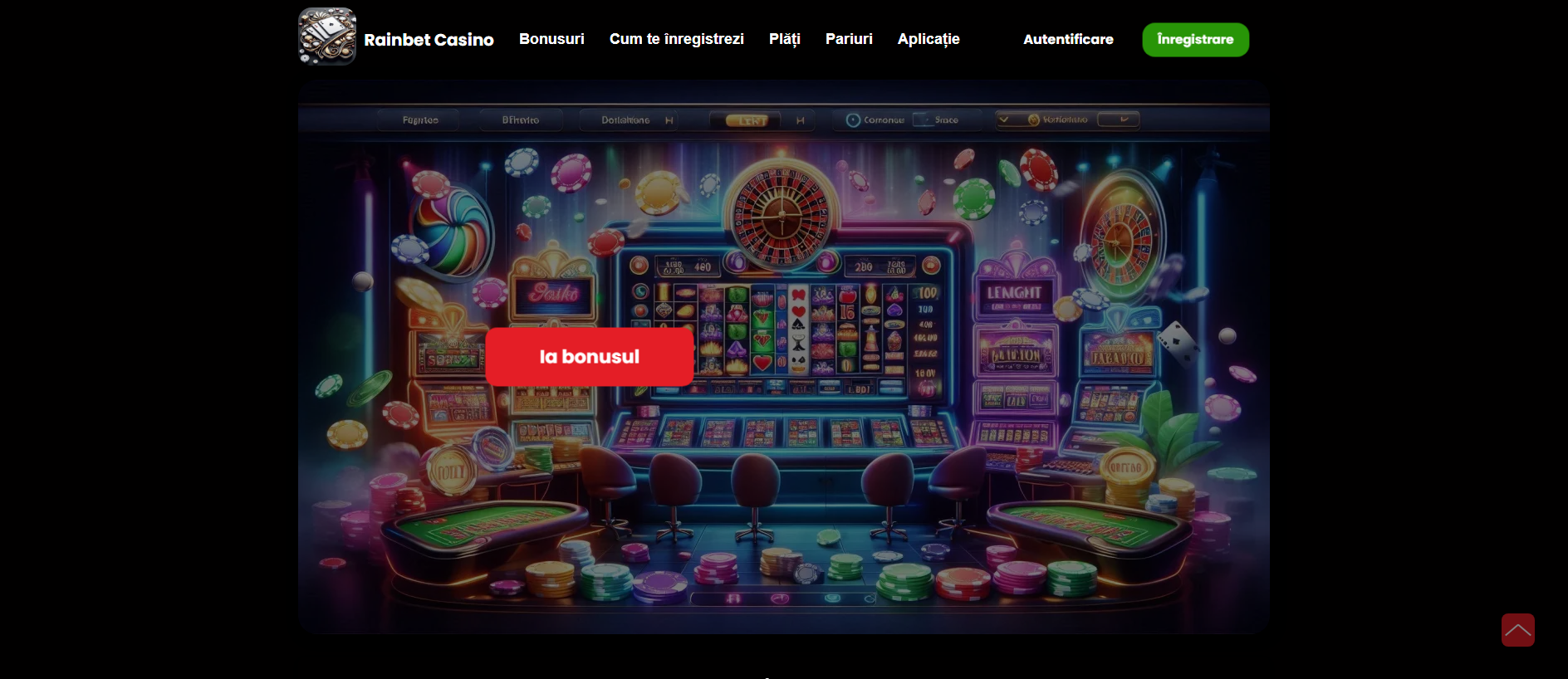 Forensic screenshot of rainbet-ro.ro showing the phishing page layout