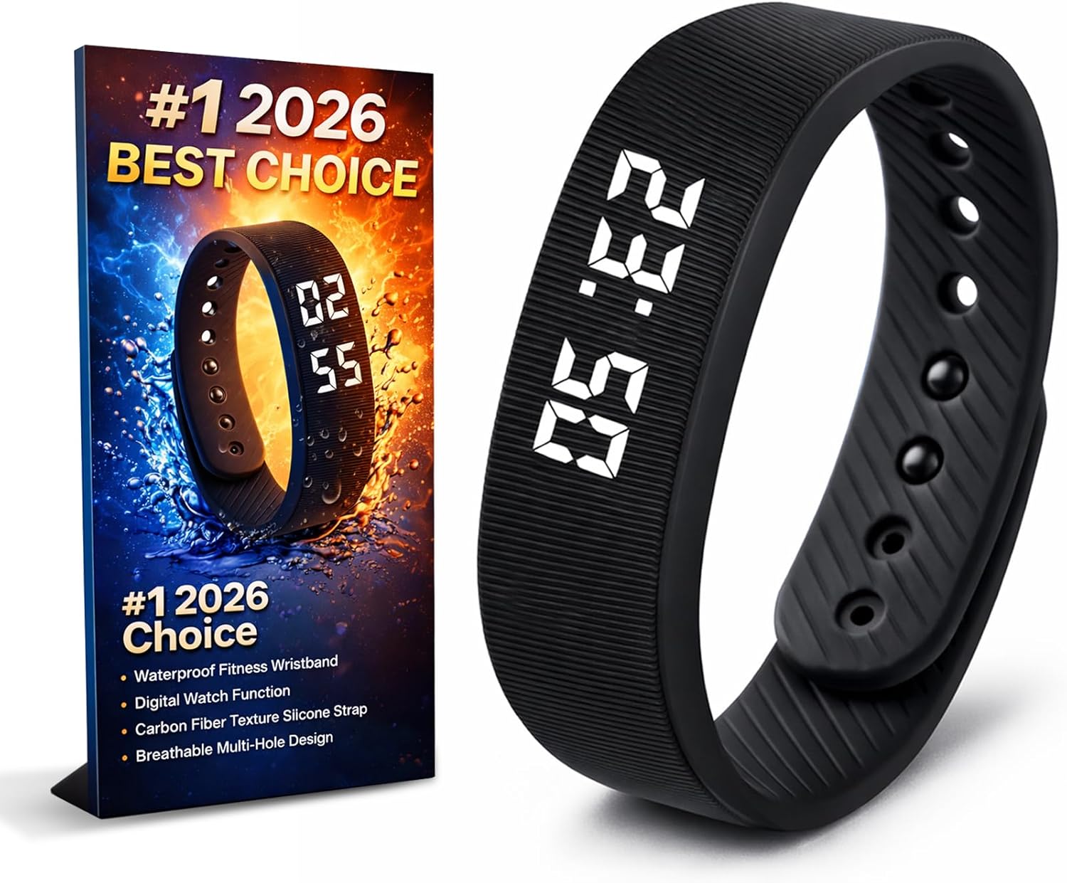 best vibrating alarm watch Vibrating Alarm Clock Watch for Heavy Sleepers, Silent Wake Up Bracelet &  Smart Wristband, Wearable Vibration Wrist Alarm, Non-Audible Sleep  Wristband for Men & Women