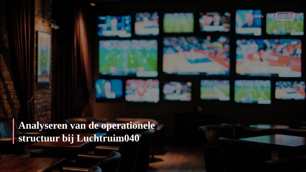 Analyseren van de operationele structuur bij Luchtruim040