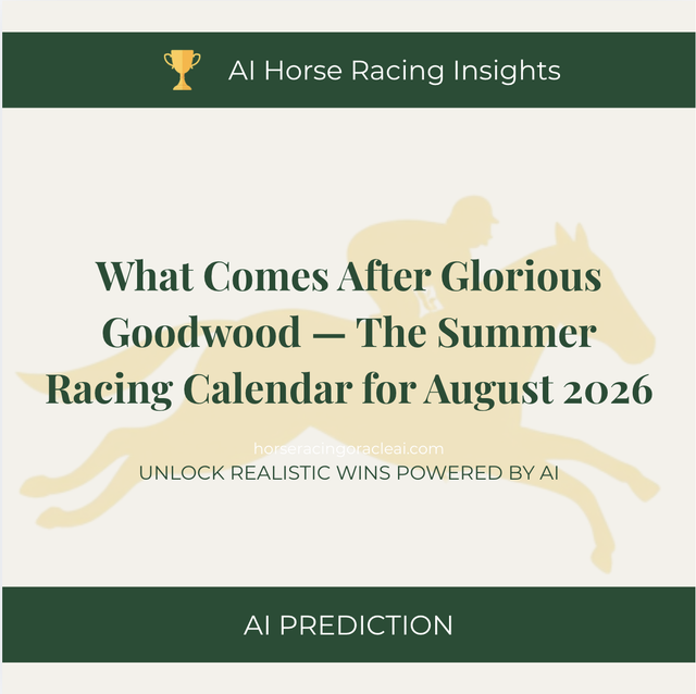What Comes After Glorious Goodwood — The Summer Racing Calendar for August 2026