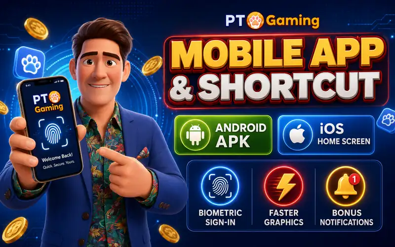 PTGaming Mobile App Interface