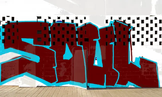 Graffiti artwork by rebus