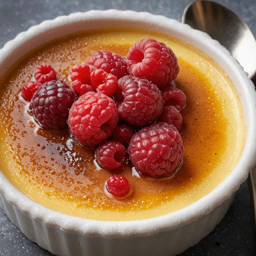 Raspberry Cream Brûlée