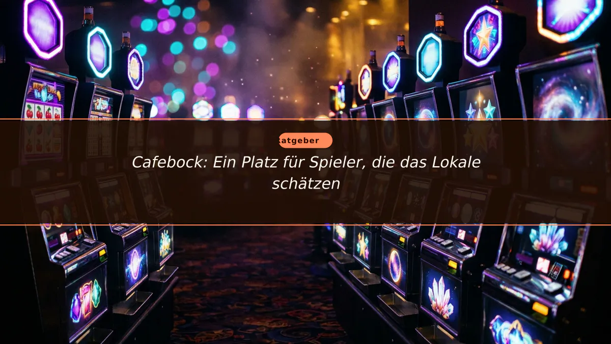 Cafebock: Ein Platz für Spieler, die das Lokale schätzen