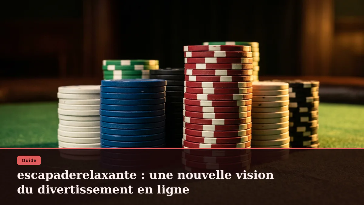 escapaderelaxante : une nouvelle vision du divertissement en ligne