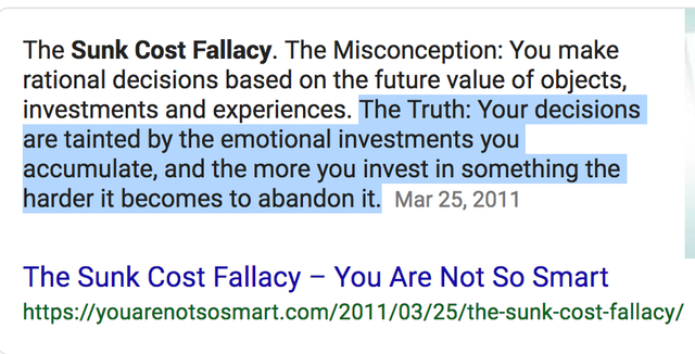Sunk-Cost-Fallacy