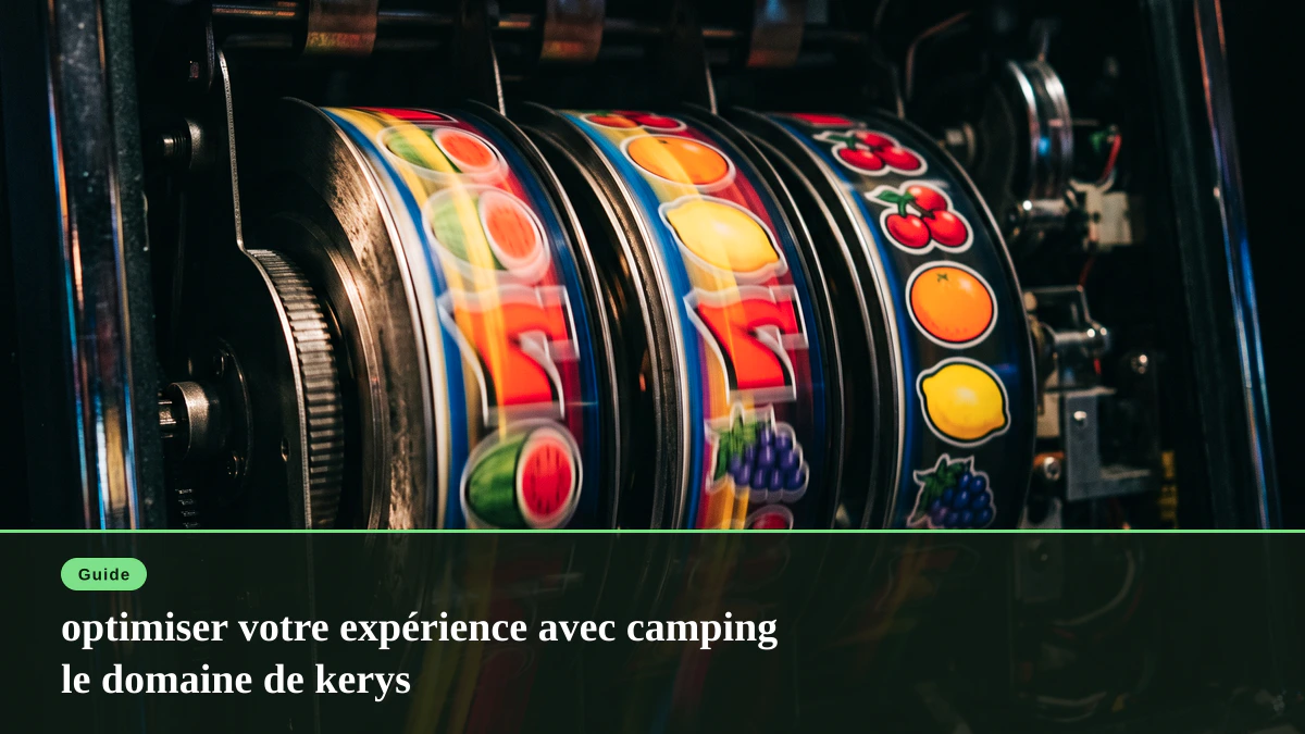 optimiser votre expérience avec camping le domaine de kerys
