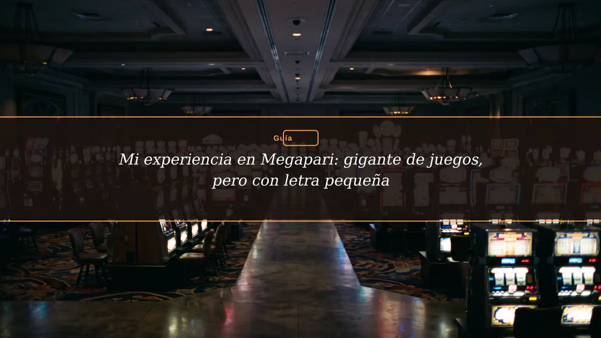Mi experiencia en Megapari: gigante de juegos, pero con letra pequeña