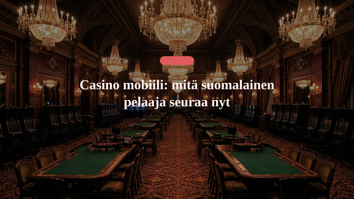 Casino mobiili: mit&auml; suomalainen pelaaja seuraa nyt