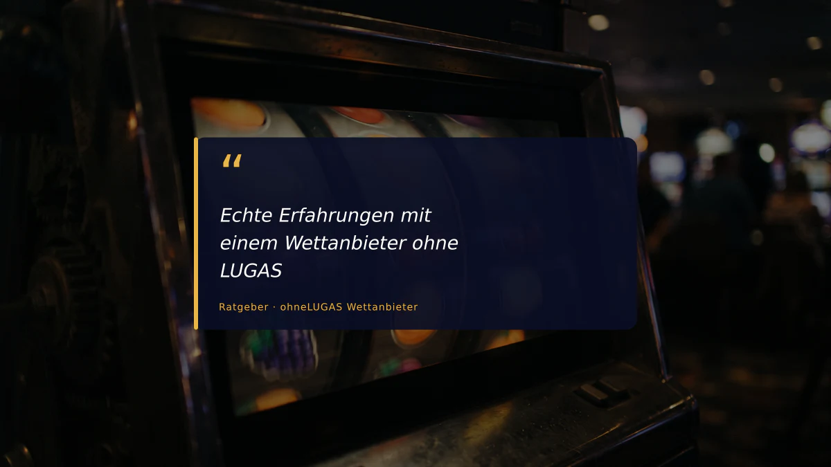 Echte Erfahrungen mit einem Wettanbieter ohne LUGAS