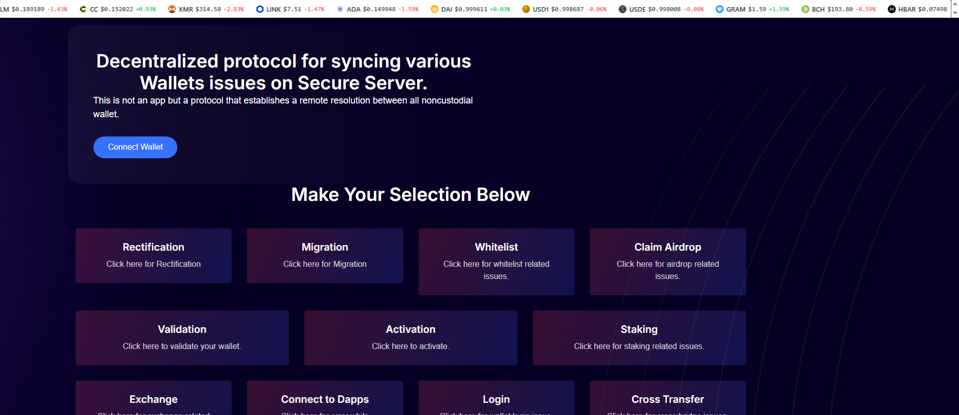 Forensic screenshot of fixauthrrectify.pages.dev showing the phishing page layout