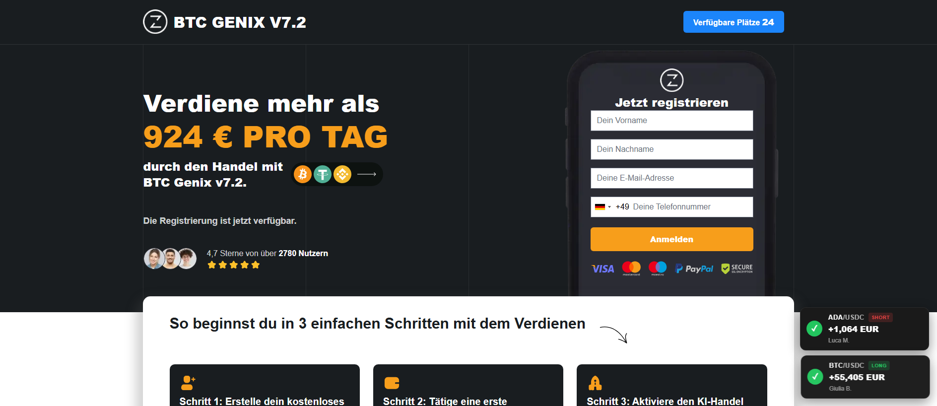 Stored capture of btcgenixv72trade.com