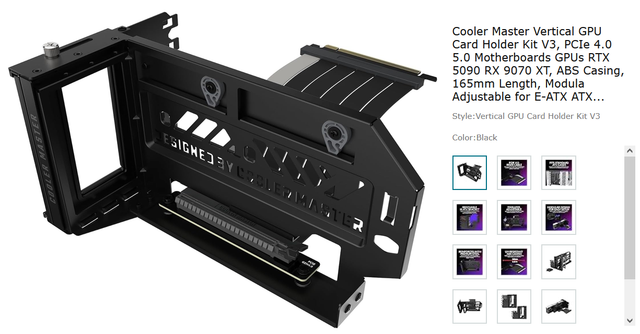 Vertical GPU Card Holder Kit V3